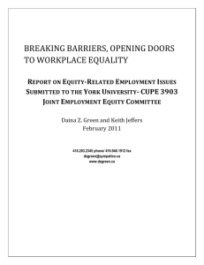 breaking barriers, opening doors to workplace equality