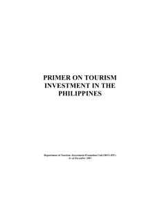 primer on tourism - Department of Tourism