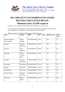 50% off Barrington Stoke titles