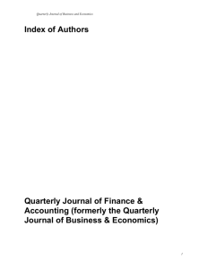 Index by author - Heider College of Business