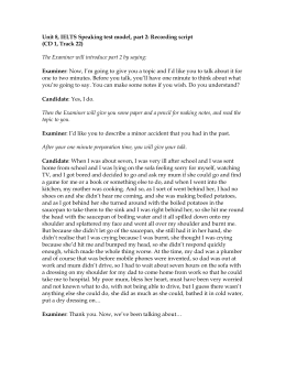 IELTS Speaking Lesson Plan. Objective: To familiarize students with