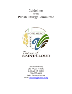 Diocesan Guidelines for Liturgy Committees