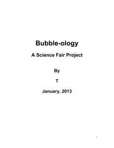 Bubble-ology