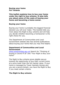 Buying your home - Tower Hamlets Homes