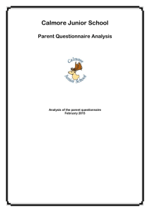 Please click here to our latest parent questionnaire analysis
