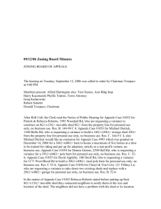 09/12/06 Zoning Board Minutes