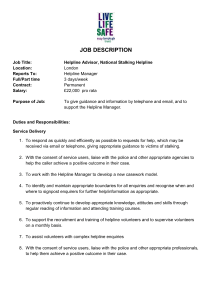 job description - Suzy Lamplugh Trust