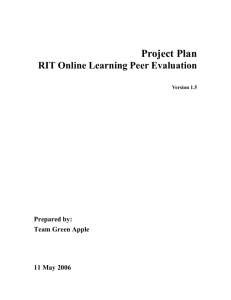 Project Concept Document - Software Engineering @ RIT