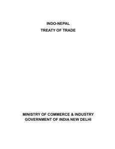 indo-nepal - Ministry of Commerce and Industry
