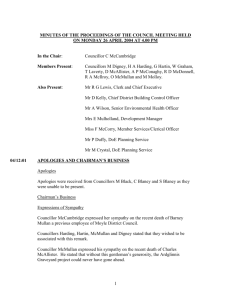 minutes of the proceedings of the council