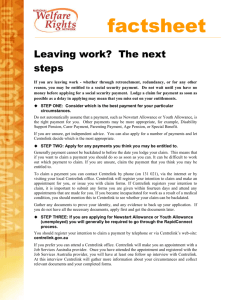Leaving work? The next steps