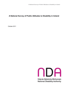 Public Attitudes to Disability in Ireland Survey 2011