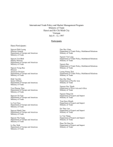 Participants - US-Vietnam Trade Council