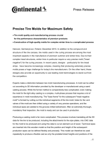 Press Release Precise Tire Molds for Maximum Safety Tire mold