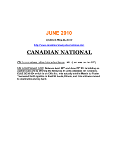 REVISED CRO JUNE 2010 3.8 - Canadian Railway Observations