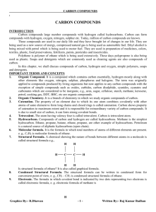 carbon compounds - Badhan Education