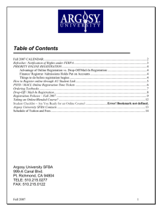 Table of Contents - Counseling Psychology Syllabi