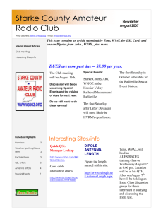 August 2007 - Starke County Amateur Radio Club