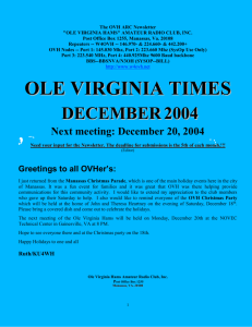December 2004 - Ole Virginia Hams