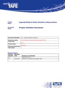 Project Initiation Document - E-standards for Training