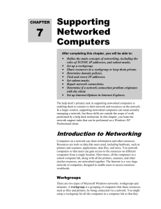 Supporting Networked Computers