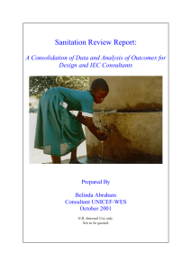 Sanitation Review Report
