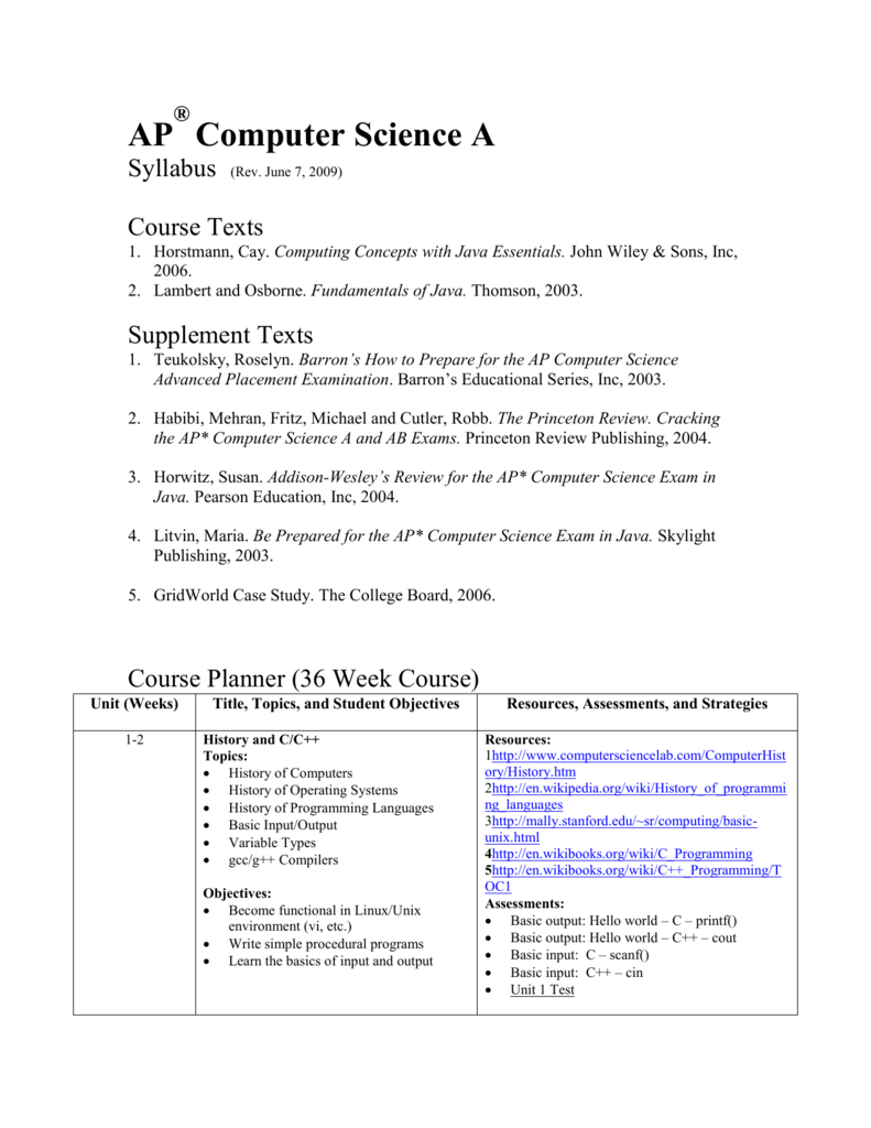 AP® Computer Science A