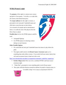 WNBA/Women's night - Amazon Web Services