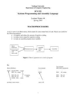 Macro Process Recording