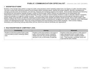 Public Communication Specialist