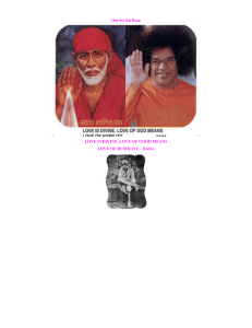 Sathyam Sivam Sundaram - Sri Sathya Sai Baba Website