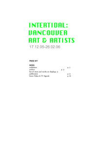 list of artists and works on display