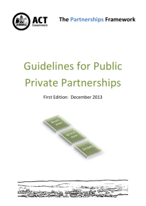 Guidelines for Public Private Partnerships - Treasury