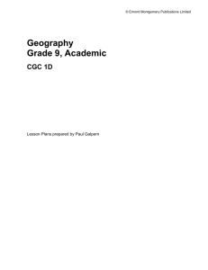 Emond Montgomery Publications Limited Geography Grade 9