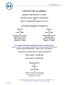 For more information - Alameda County Government