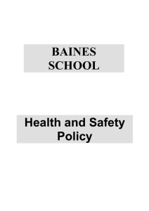 Health & Safety Policy 2012-2013