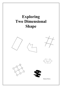 Exploring Two Dimensional Shapes