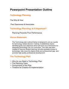 Technology Use Plan Document