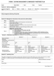 form 8 - asthma management & emergency response plan