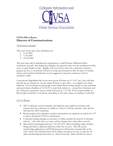 CiVSA Officer Report