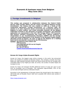 1. Foreign investments in Belgium