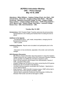 Physical Education & Kinesiology 2006 Meeting Minutes