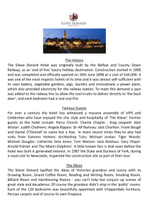 brief history of the hotel