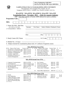 Exam.Form - Yashwantrao Chavan Maharashtra Open University