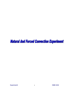 Forced convection - Department of Mechanical Engineering UPRM