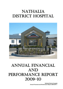 cover page - Nathalia District Hospital