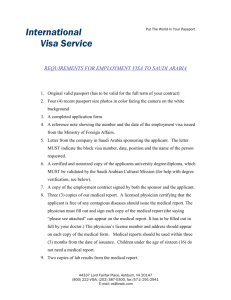 Saudi Employment req.. - International Visa Service