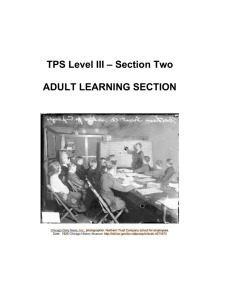 TPS Level III – Section Two - Teaching with Primary Sources at