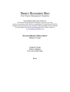 System-Design-Document - Free Project Management Templates