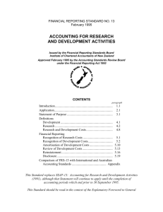 Recognition of Research Costs